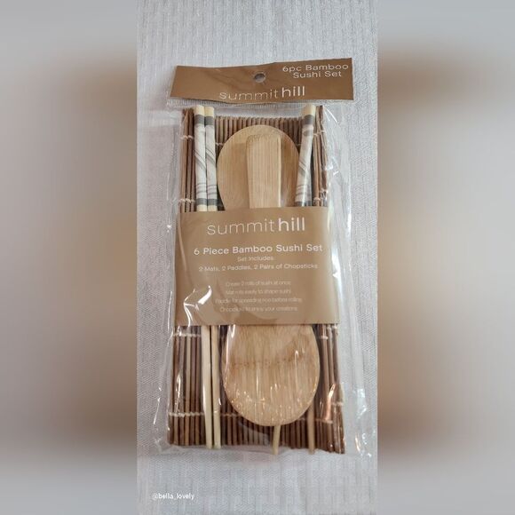 Other - 🏖 6 Piece Bamboo Sushi Set